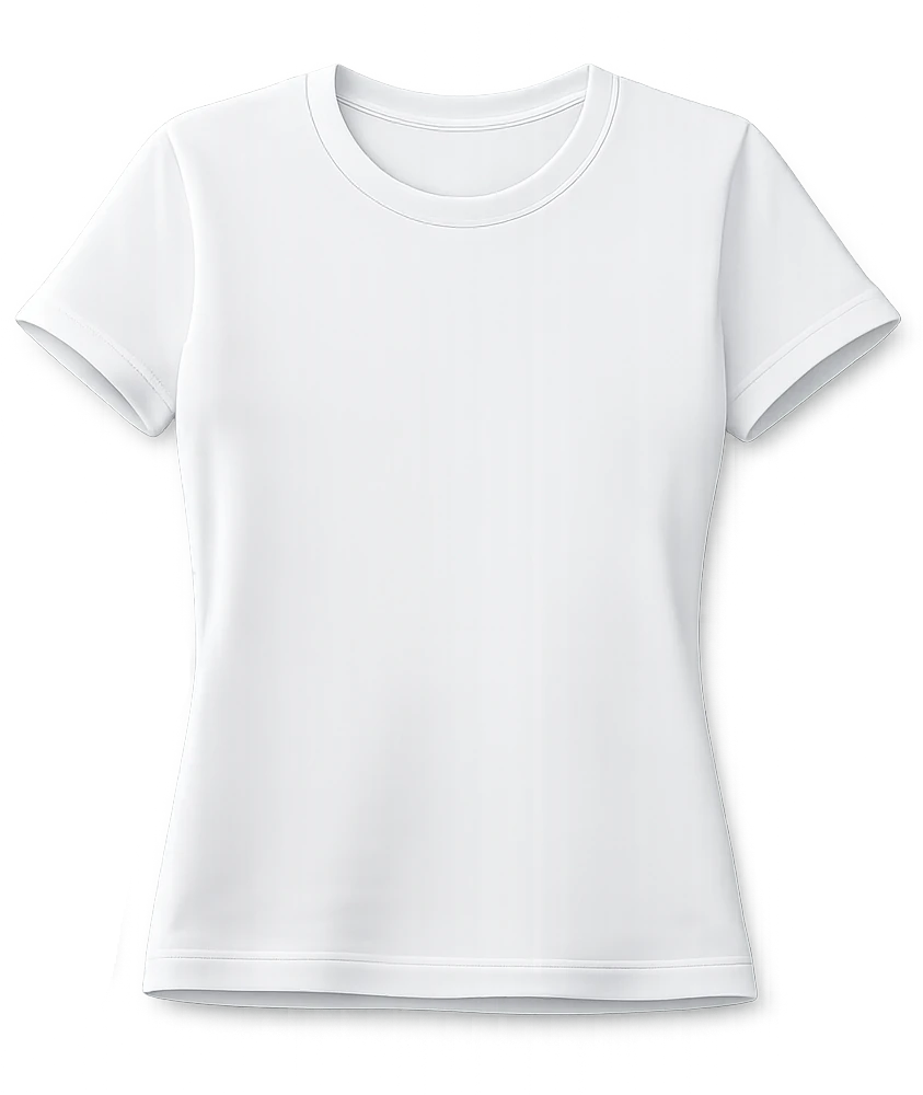 Playera Corte Femenino - Blanco